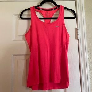 Neon pink Nike tank